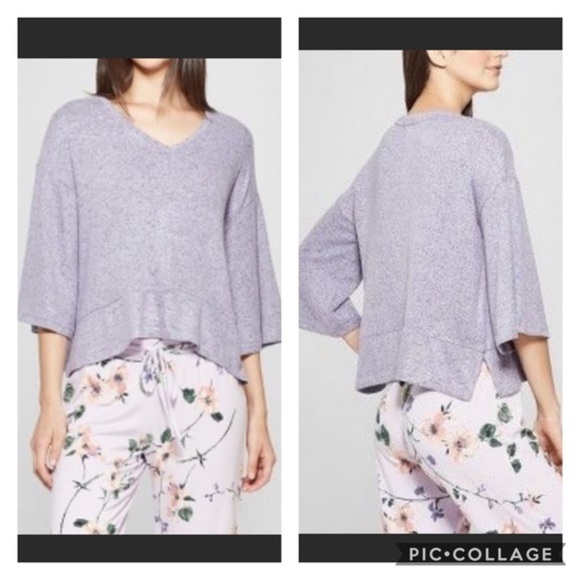 NWOT Gilligan & O’Malley Sleepwear Peplum Top - Picture 1 of 6